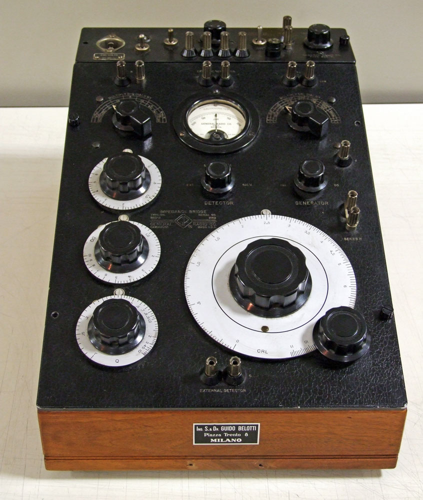 Ponte di misura R.C.L. General Radio mod. 650-A - visione frontale