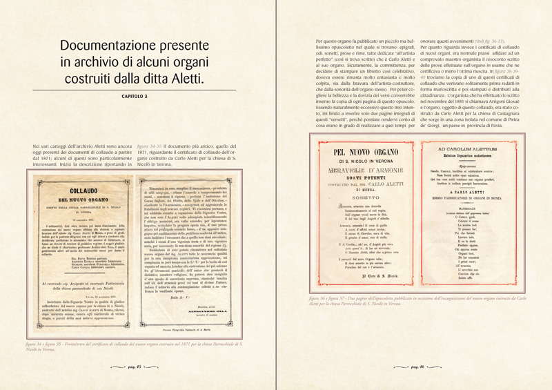 CAPITOLO 3 - Documentazione presente in archivio di alcuni organi costruiti dalla ditta Aletti