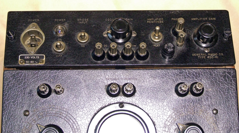 Ponte di misura R.C.L. General Radio mod. 650-A - alimentatore/oscillatore campione