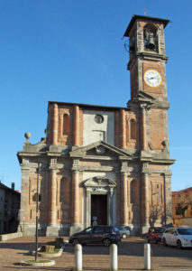 Facciata della chiesa Parrocchiale di Merate.