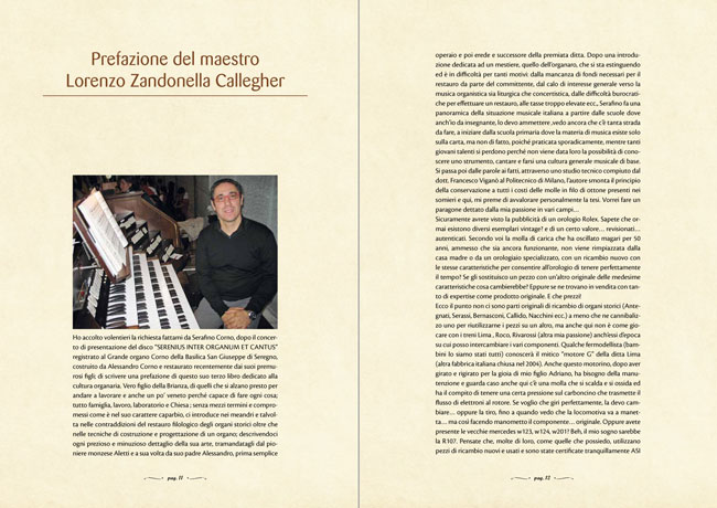 L'arte organaria - Prefazione del maestro Lorenzo Zandonella Callegher