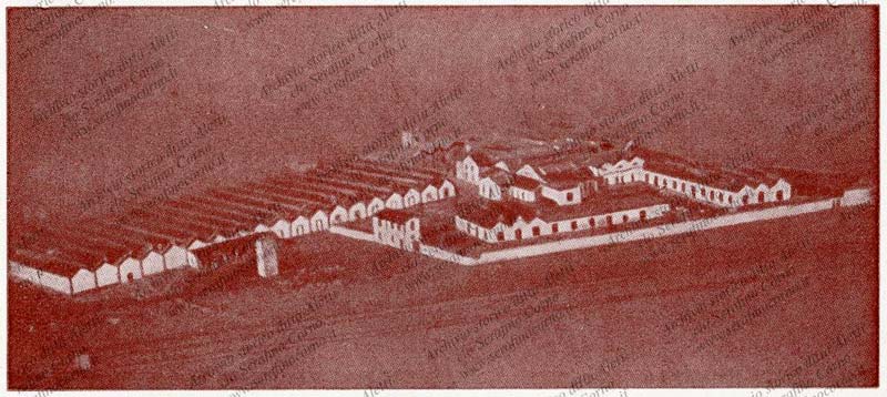 Figura 5 - Immagine aerea con il sito industriale della ditta “Tubi”: notissima fabbrica Nazionale di armonium che a quei tempi aveva gli stabilimenti produttivi nella città di Lecco.