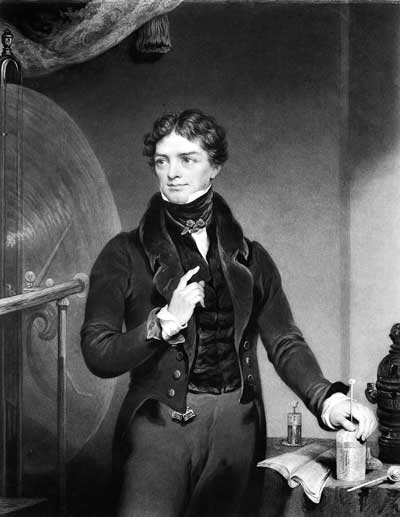 Il fisico inglese Michael Faraday (1791-1867)